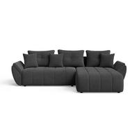 ECKSOFA Decor Anthrazit - Anthrazit, Holz/Textil (263/190cm) - Graingold