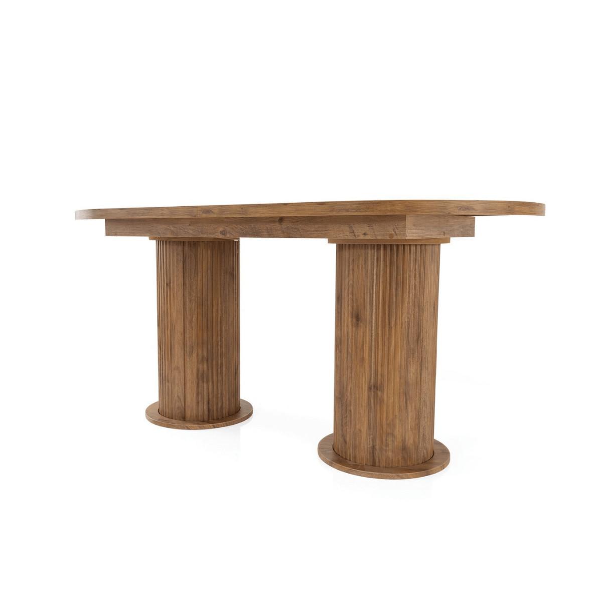 ESSTISCH ausziehbar von 180 bis 216 cm in Nussbaum-Dekor 180/90/77 cm - Nussbaumfarben, Holzwerkstoff (95/90/77cm) - Calicosy