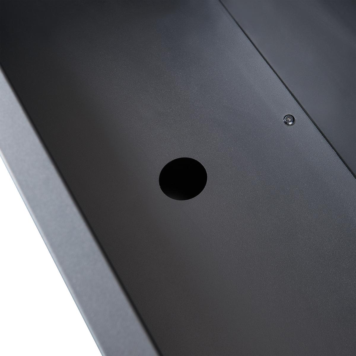 PFLANZKÜBEL Vaargel - Schwarz, Metall (90/82/30cm) - casa.pro