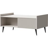 COUCHTISCH Arysa Beige Cashmere 100/45/60 cm - Kaschmir/Beige, Holzwerkstoff/Metall (60/100/45cm) - WFL GROUP