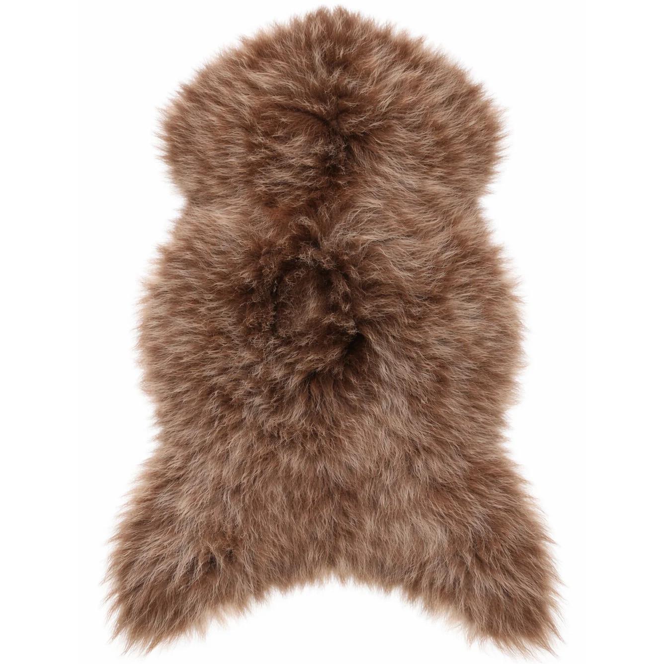 FELL Islandschaffell Lammfell Schaffell Schoko Braun ca. 110 cm - Hellbraun/Braun, Fell (60/110cm) - Provellus