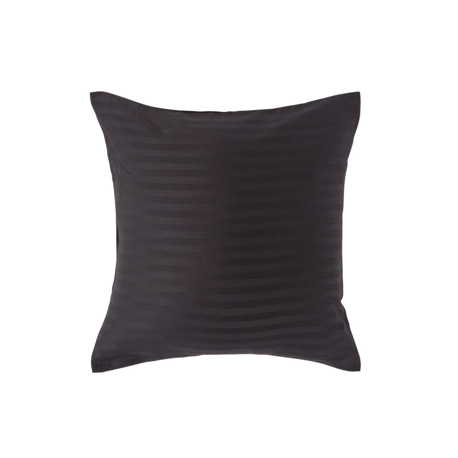 KISSENBEZUG Damast, Ägyptische Baumwolle, Fadendichte 330 - Schwarz, Textil (40/40cm) - Homescapes