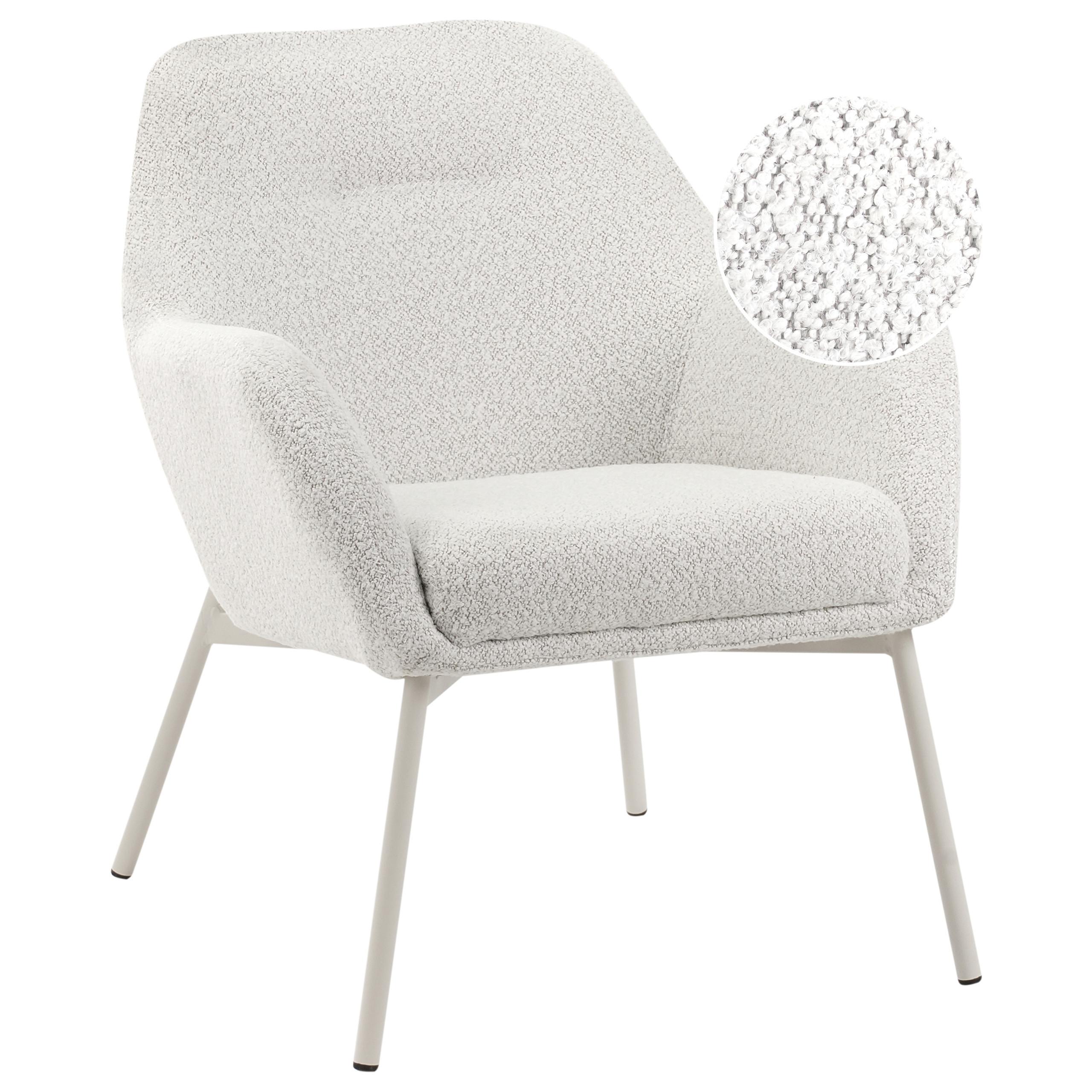 SESSEL Cremeweiß Jabro - Weiß, Textil (65/78/70cm) - Beliani