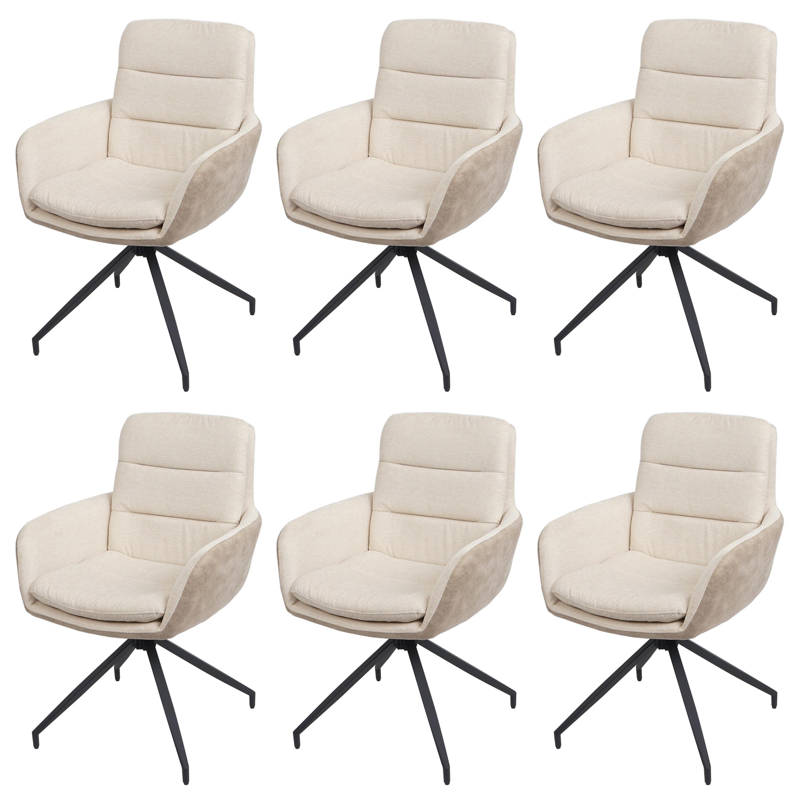ESSZIMMERSTUHL Cremeweiß - Beige/Weiß, Textil (60/89/54cm) - MCW