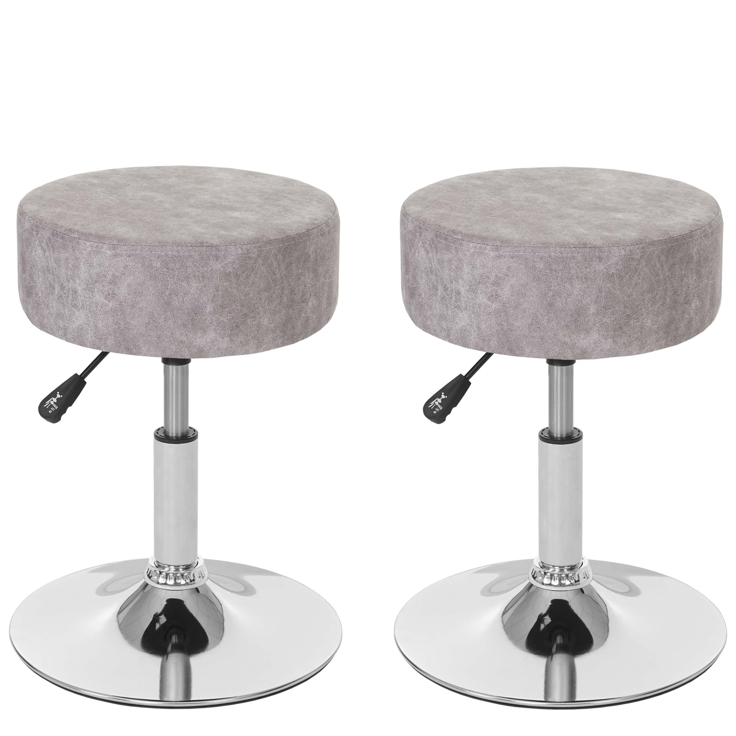 HOCKER Hellgrau 2er-Set - Hellgrau, Textil (35/55/35cm) - MCW