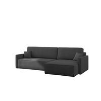 ECKSOFA Louis Scala - Dunkelgrau, Holzwerkstoff/Textil (250/142cm) - Fun Möbel