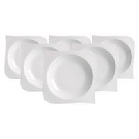SUPPENTELLER Melodie weiß ø 21 cm 6er Set - Weiß, Keramik (21cm) - Ritzenhoff Breker