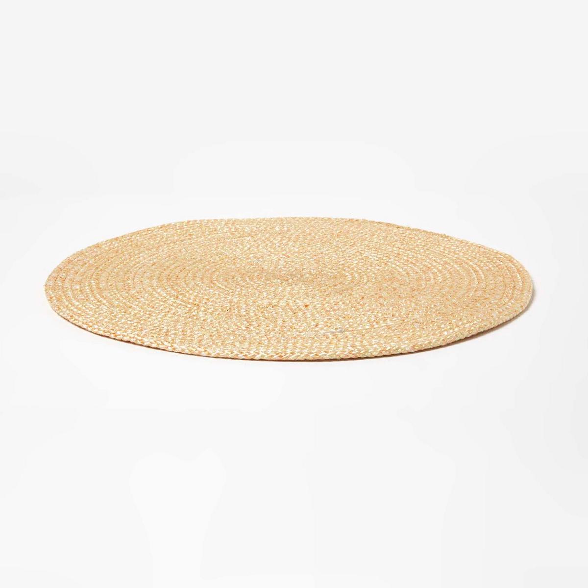 TISCHSET gold im 4er-Set, Platzsets rund geflochten, 40 cm - Goldfarben, Textil (40/40cm) - Homescapes
