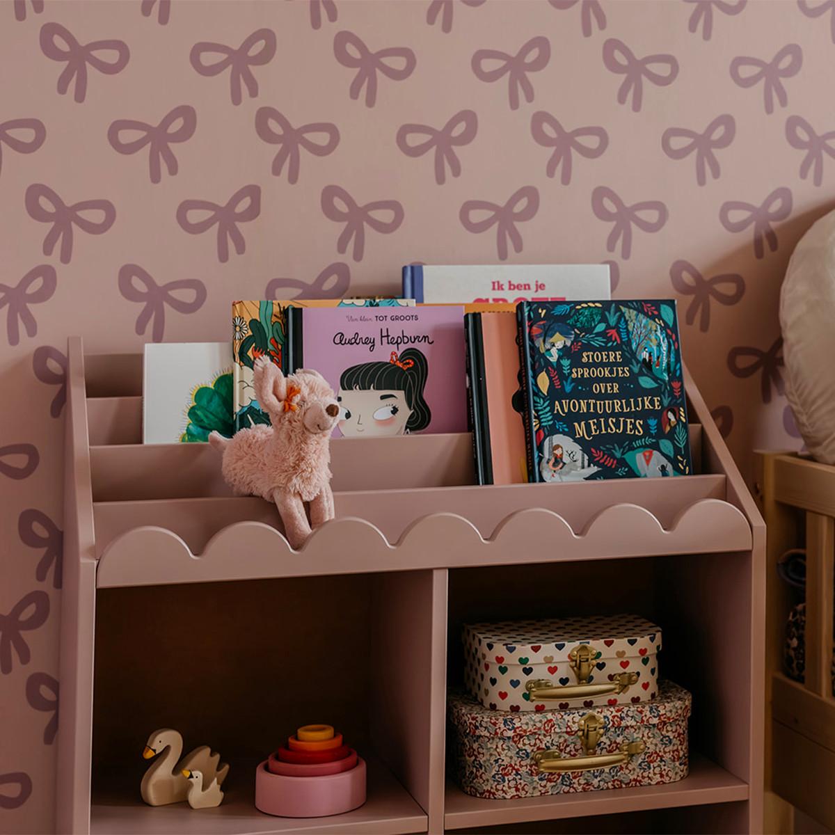 BÜCHERREGAL Book Nook Rose - Pink, Holzwerkstoff (71/76/33cm) - Petits-meubles