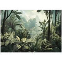 FOTOTAPETE Dschungel Wald Grün Tapete Wohnzimmer Schlafzimmer 400x280 - Grün, Papier (400/280cm) - Wallarena