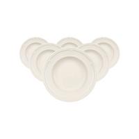 SUPPENTELLER Manoir weiß ø 22,8 cm 6er Set - Weiß, Keramik (22.8cm) - Villeroy & Boch