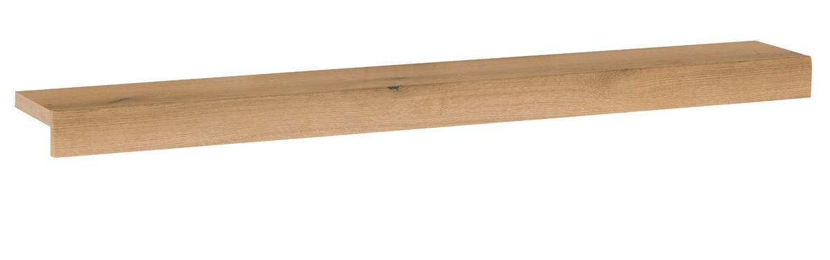 WANDBOARD in Evoke Eiche, Wandregal 150 cm - Kaschmir/Eichefarben, Holzwerkstoff (150/8/20cm) - Furn.Design