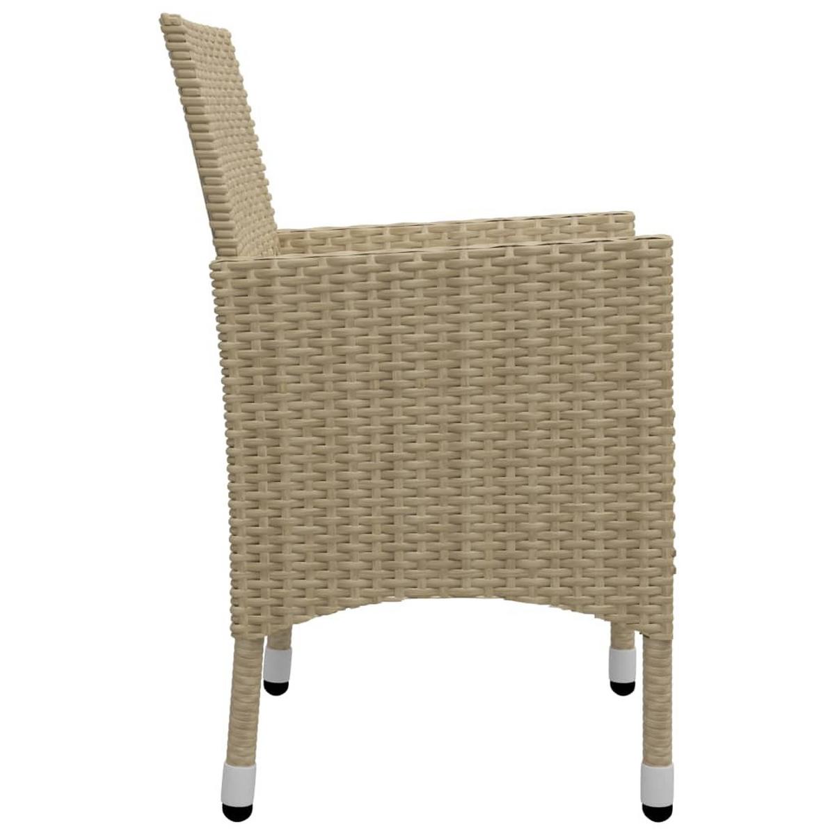 GARTENSET Yalich 3-teilig - Beige, Metall - Nettlife