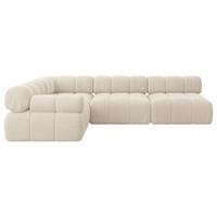 ECKSOFA modulares Sofa Mende-L2 - 285x190x70 cm Beige Cord - Beige, Holzwerkstoff/Textil (285/190cm) - ALTDECOR