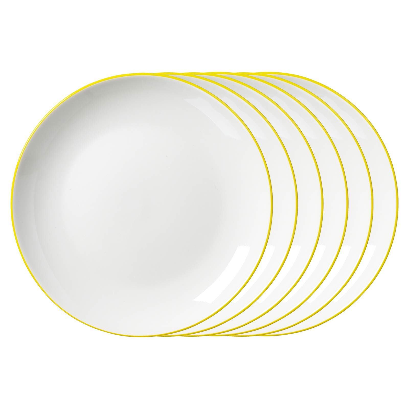 DESSERTTELLER Adela gelb ø 20,5 cm 6er Set - Gelb, Keramik (20.5cm) - Ritzenhoff Breker