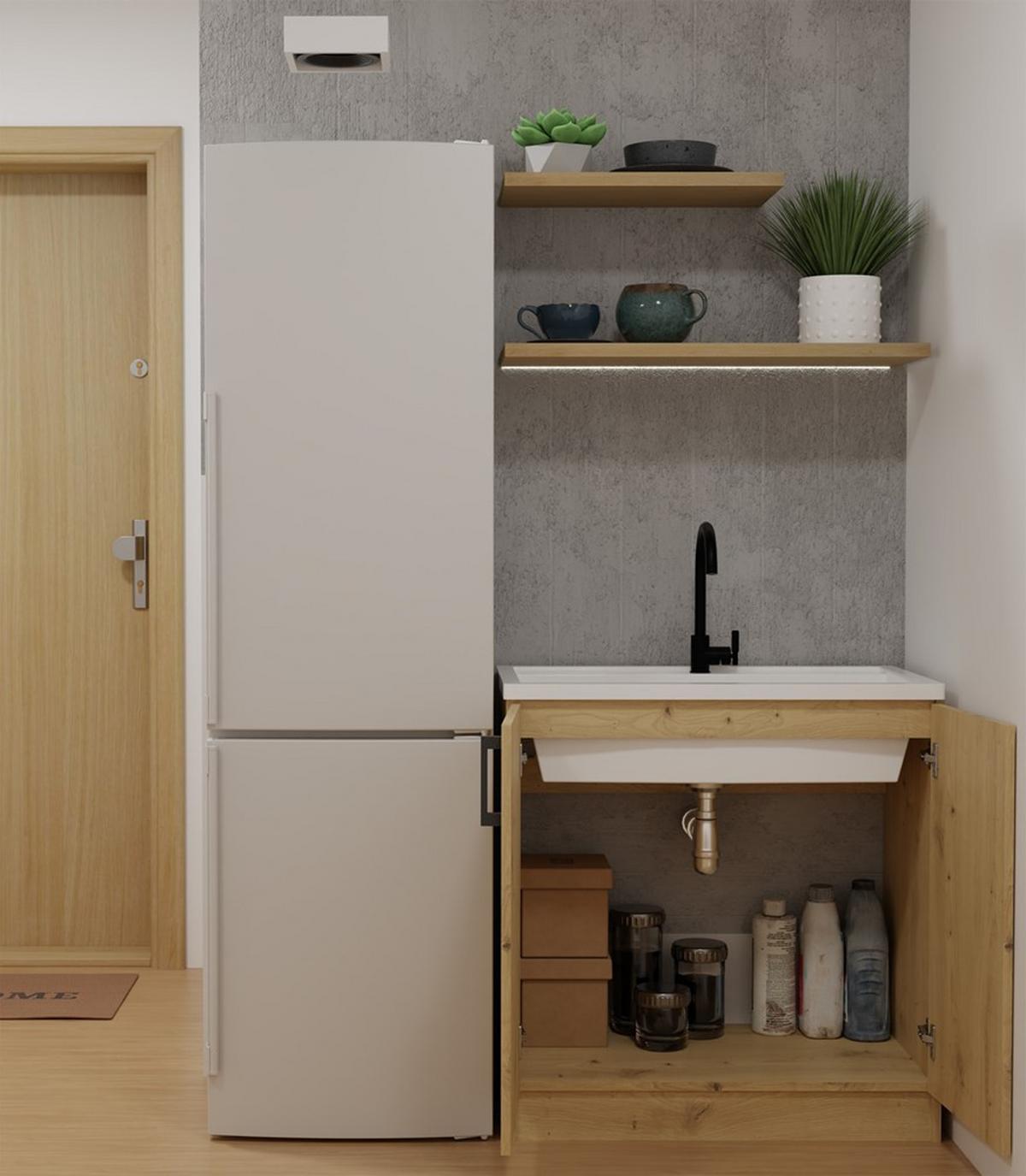 UNTERSCHRANK Artisan 80/82/45 - Eiche Artisan, Holzwerkstoff (80/82/45cm) - RAUMHIRSCH FURNITURE