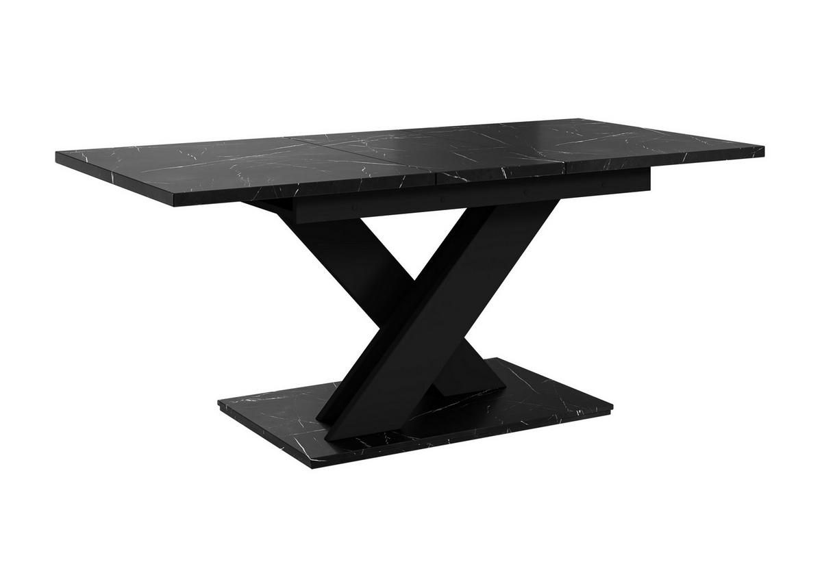 ESSTISCH RUDEN Ausziehbar 140 - 180 / 80 x 76 cm - Hellgrau/Schwarz, Holz (140/80/76cm) - MASSENO