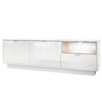 LOWBOARD Metro Einsatz in Eiche Nordic - Silbereichenfarben, Holzwerkstoff (153/48/37cm) - Vladon