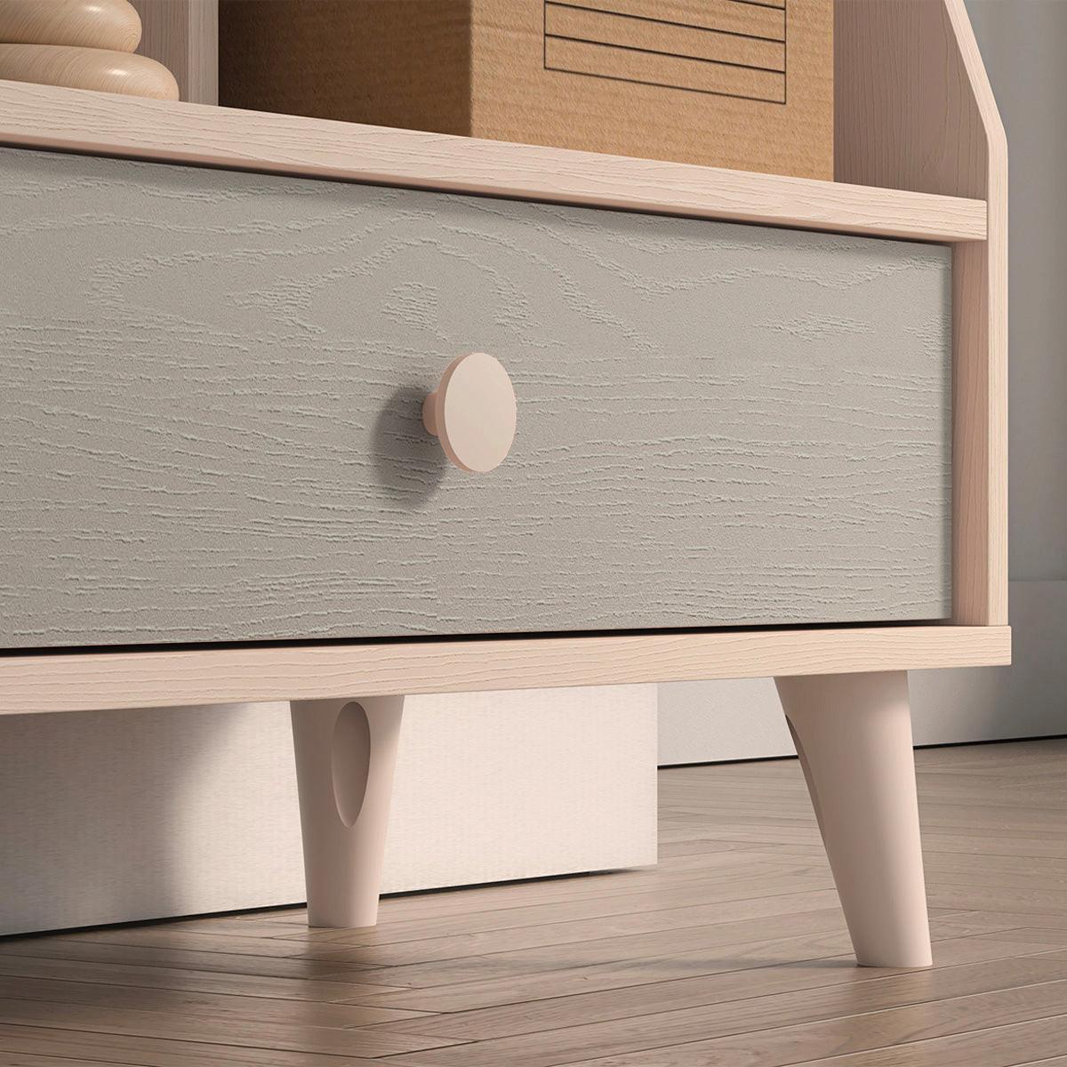 BÜCHERREGAL Alycia Beige - Grau - Holzeffekt - Beige, Holz (72/90/36cm) - Petits-meubles