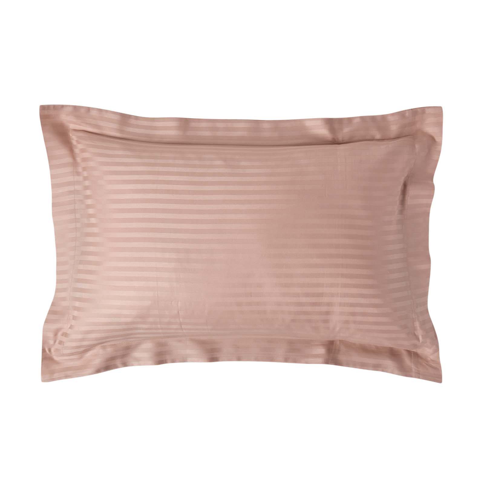 KISSENBEZUG Damast mit Stehsaum, Fadendichte 330 - Taupe, Textil (48/74cm) - Homescapes