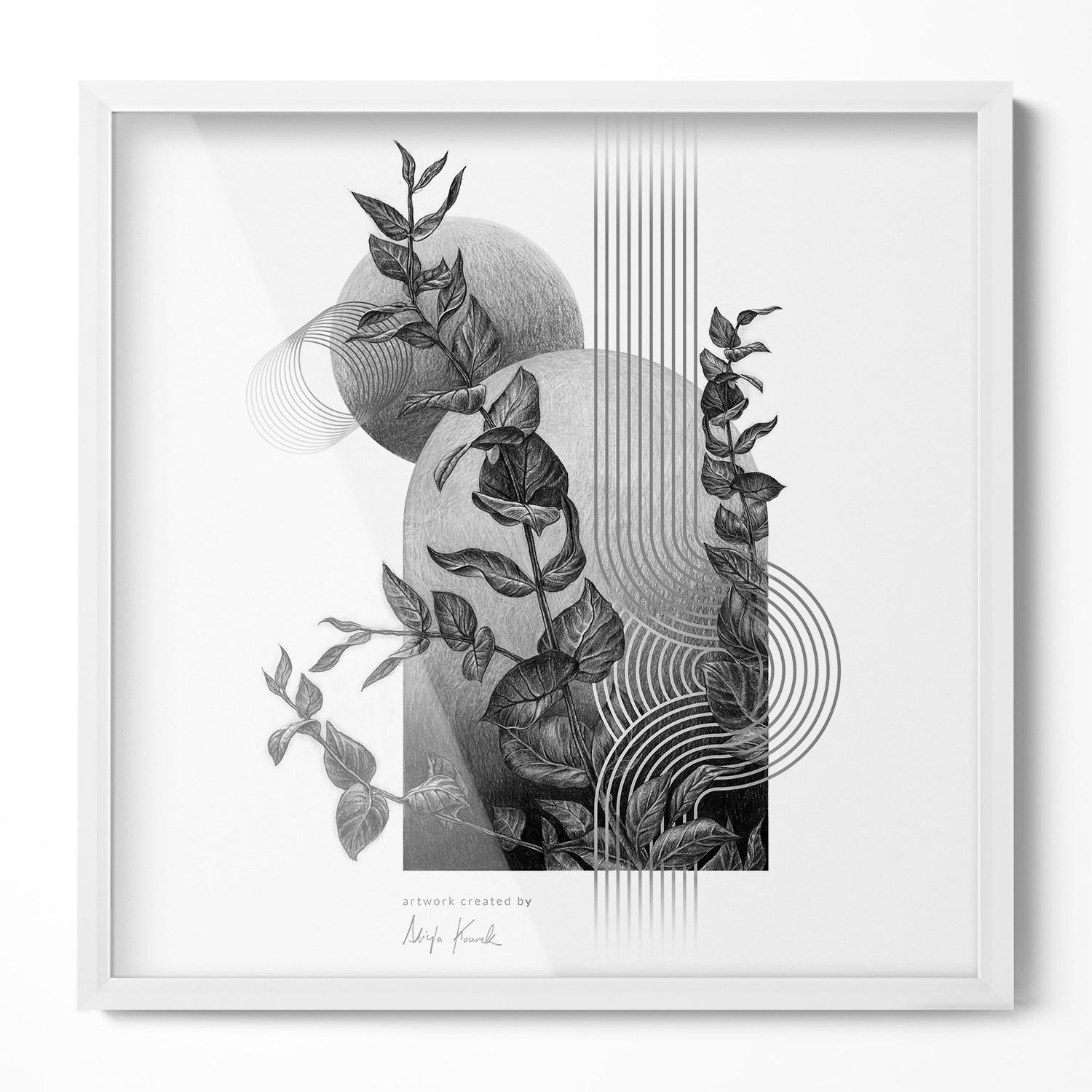 BILDERRAHMEN - Weiß, Kunststoff (50/50/1.5cm) - Wallfluent