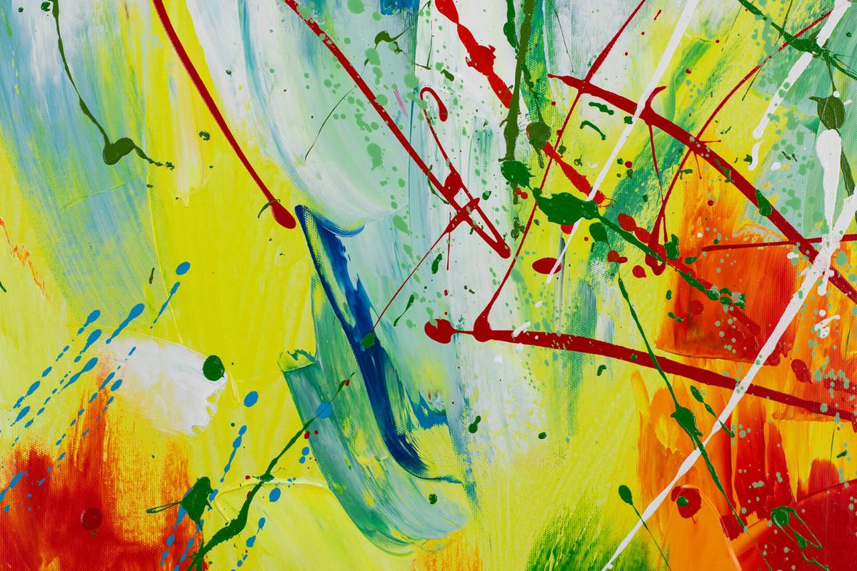 ÖLGEMÄLDE 60/60 cm - Multicolor, Holz/Textil (60/60cm) - KUNSTLOFT