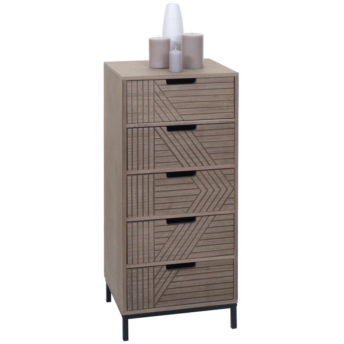 KOMMODE Grau, Braun - Braun/Grau, Holz (35/84/29cm) - MCW