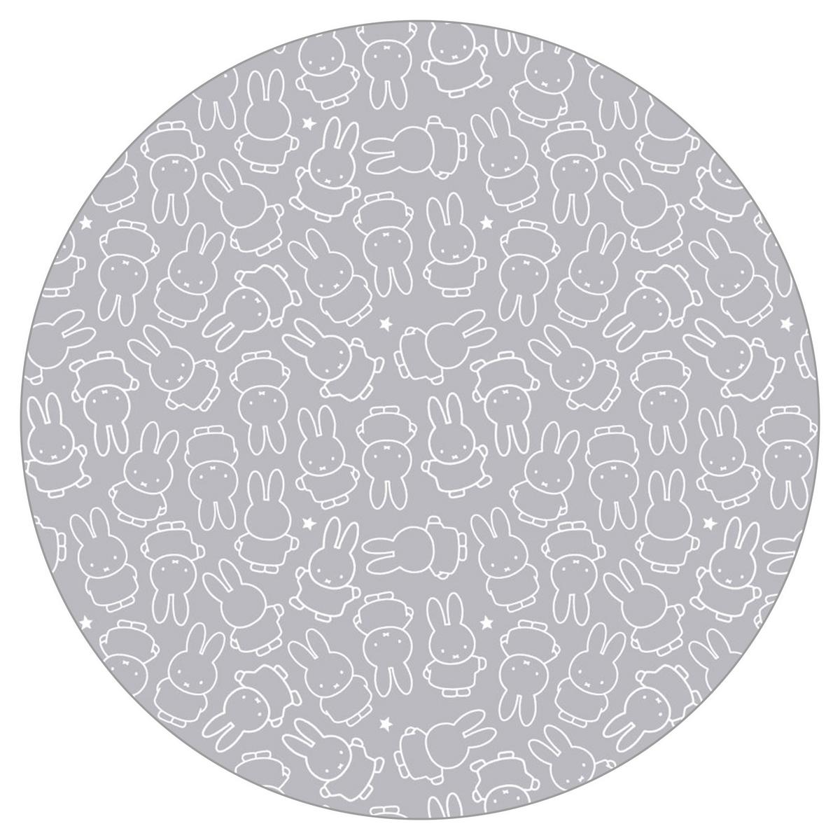 LAUFGITTER 6-eckig Miffy - Weiß, Holzwerkstoff (118.5/72.5/103.5cm) - Roba