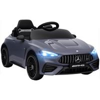KINDER-ELEKTROAUTO 2 x 12V Kinderauto mit Musik, MP3, Sanftem Start/Stopp - Grau, Kunststoff (99/55/43cm) - AIYAPLAY