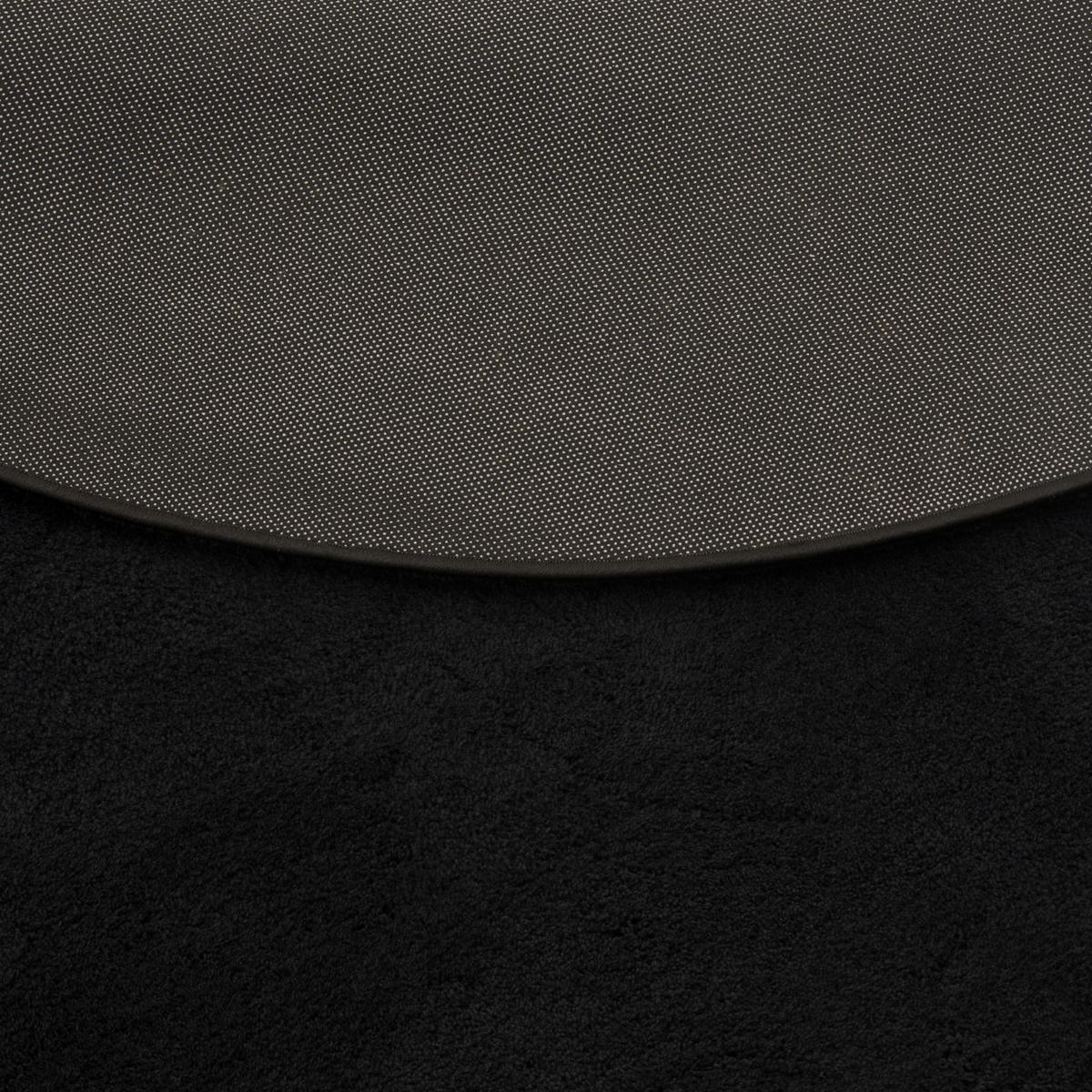 HOCHFLOR SUPER SOFT TEPPICH SILKY RUND - Schwarz, Textil (200/200cm) - Pergamon