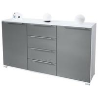 SIDEBOARD Linio Graphit Seidenmatt - Graphitfarben, Holzwerkstoff (138.5/75.5/35cm) - Vladon