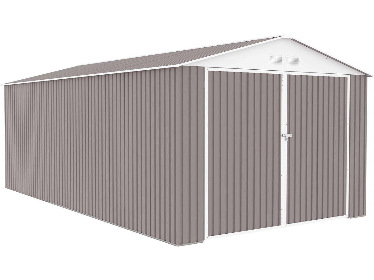 METALL-GARAGE PVC nevada - Hellgrau, Metall (310/235/570cm) - Habitat Garten