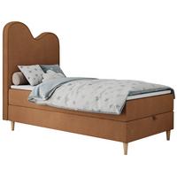 BOXBETT FLOW 90/180 Orange Struktur - H3 - Orange, Holz/Textil (90/180cm) - MKS