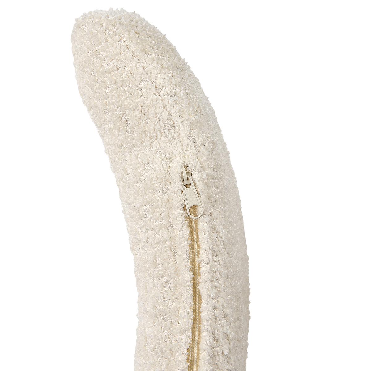 DREHSESSEL Weiß Lieksa - Creme, Textil (44/77/64cm) - Beliani