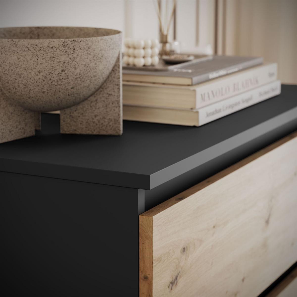HIGHBOARD HANA M3 Artisan Eiche / Anthrazit - Eiche Artisan, Holzwerkstoff (70/75/40cm) - Lookway