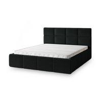 POLSTERBETT COMO 140x200 cm mit Bettkästen - Schwarz - Schwarz, Holz (140/200cm) - MASSENO