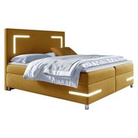 BOXBETT Delos LED - H3 - Gelb, Holz (160/200cm) - MIRJAN24