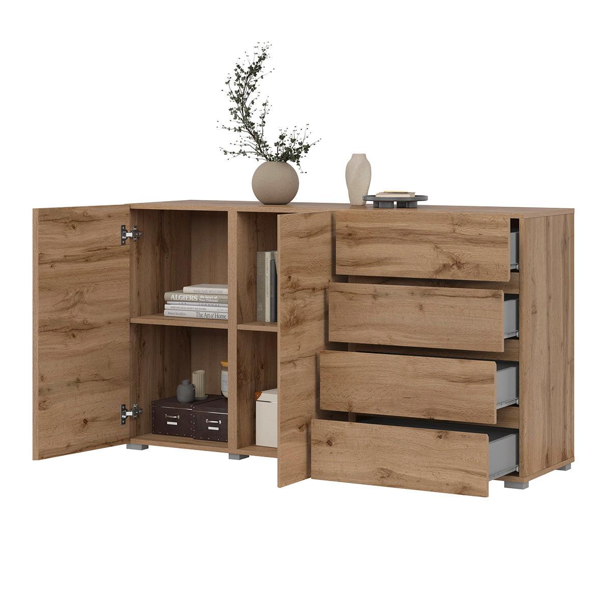 SIDEBOARD Maxis Holz - Braun, Holzwerkstoff (138/78/40cm) - Petits-meubles