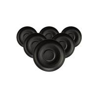 TEEUNTERTASSEN Liberty Velvet Black schwarz ø 13 cm 6er Set - Schwarz, Keramik (13cm) - Seltmann Weiden