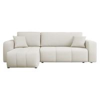 ECKSOFA Furyn - Schwarz/Naturfarben, Holz/Kunststoff (244/145cm) - MIRJAN24