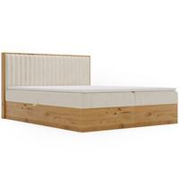 BOXBETT Forest 140x200 Beige - Beige, Holz/Textil (140/200cm) - Graingold