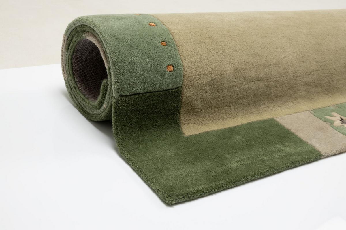 HANDTUFTTEPPICH Royal Ganges 120x180 cm - Grün, Textil (120/180cm) - THEKO
