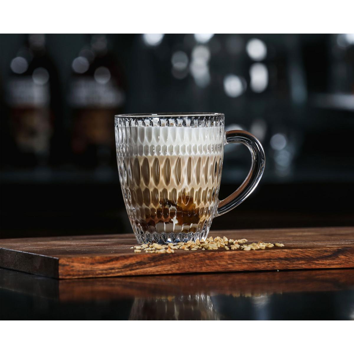 KAFFEEBECHER Ethno Barista transparent 392 ml 2er Set - Transparent, Glas (0.392L) - Nachtmann