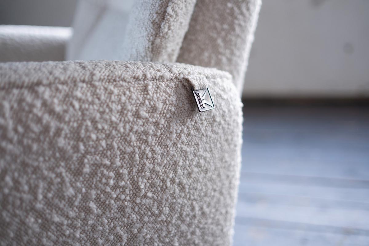 RELAXSESSEL SARI Taupe Webstoff Relaxfunktion - Taupe/Schwarz, Textil/Metall (77/108/89cm) - KAWOLA