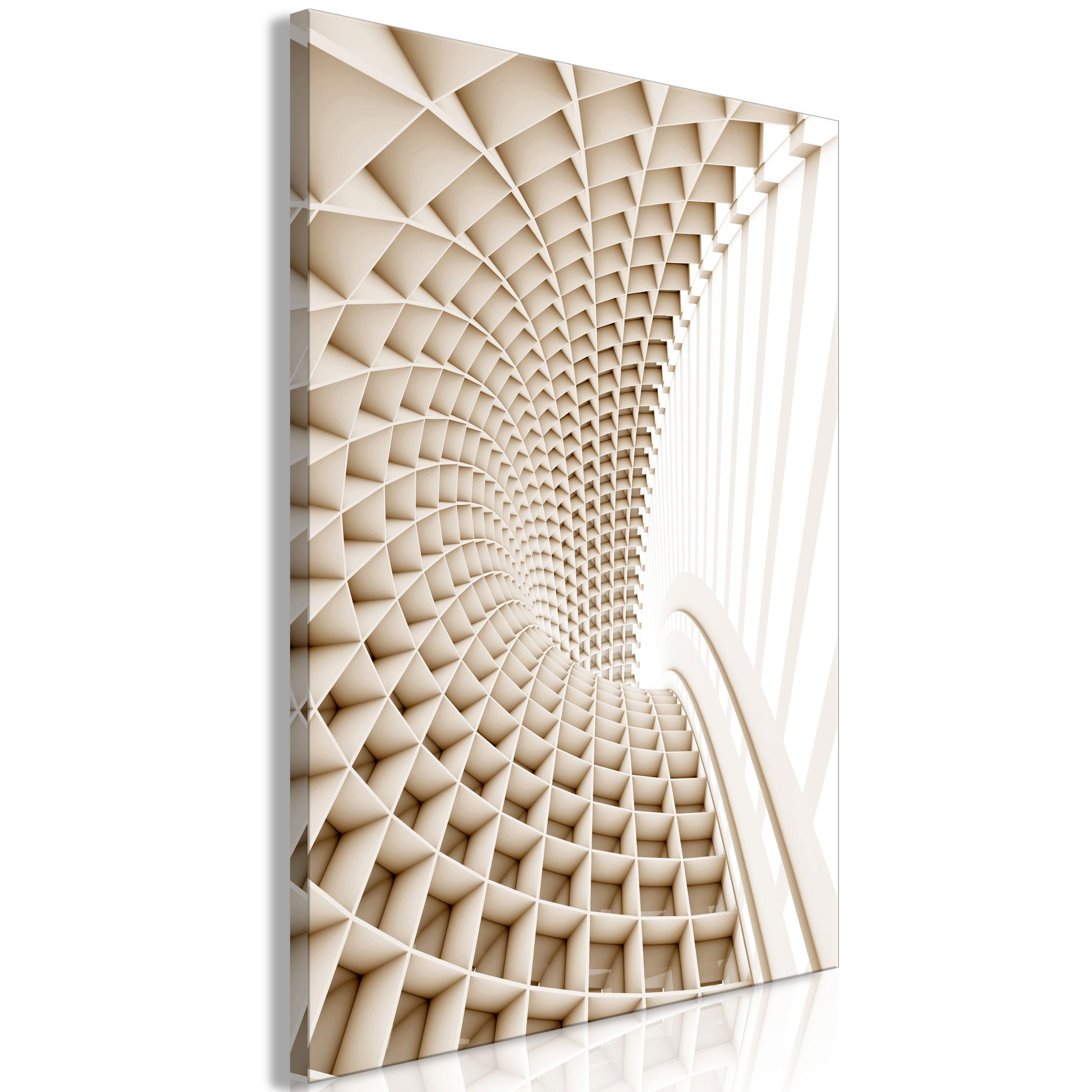 KUNSTDRUCK Beige 40/60 cm - Beige/Braun, Textil (40/60cm) - KUNSTLOFT