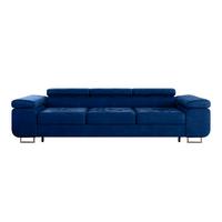 SCHLAFSOFA Wilson 3 Sitzplätze Blau - Blau, Holzwerkstoff (275/69/100cm) - Petits-meubles