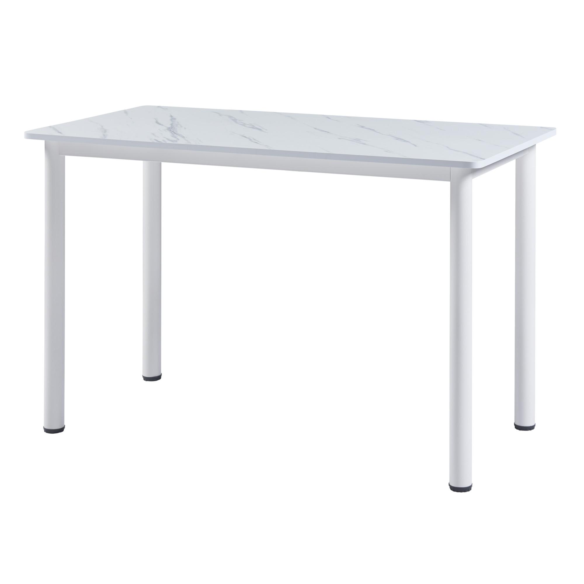 ESSTISCH Tammela - Creme/Weiß, Holzwerkstoff/Metall (120/60/75cm) - [en.casa]