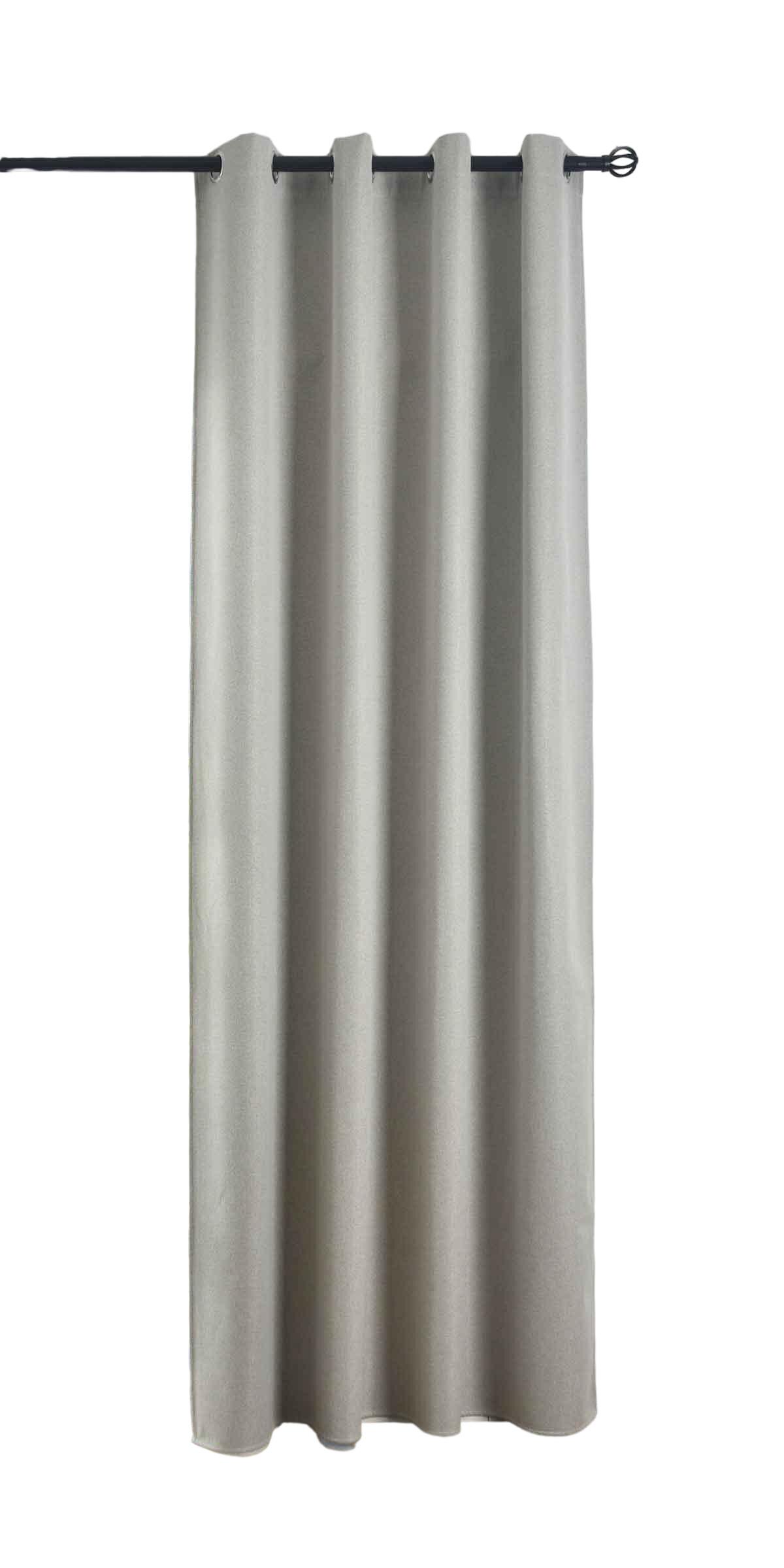 VORHANG MÜNCHEN DARK HxB 245x145 cm Sand - Sandfarben, Textil (145/245/245cm) - Gardinenbox