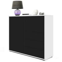 KOMMODE Ben Front in Schwarz matt - Schwarz, Holzwerkstoff (79/74/36cm) - Vladon