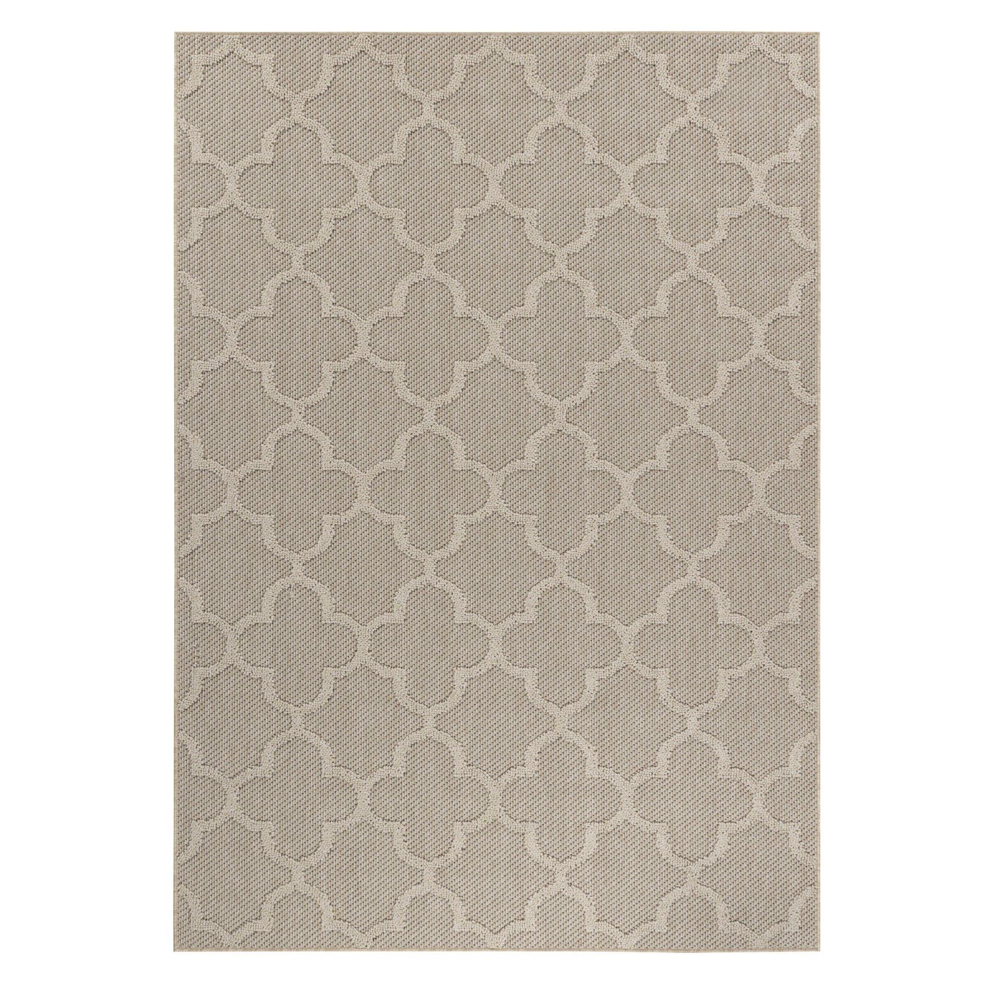TEPPICH Outdoor IMST in Beige, im Skandi-Stil, 80 x 150 cm - Beige, Textil (80/150cm) - KADIMA DESIGN